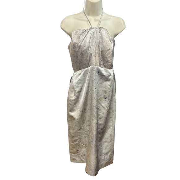 Rachel Comey Halter Dress in Grey Print New With Tags Size 2 - Picture 1 of 5